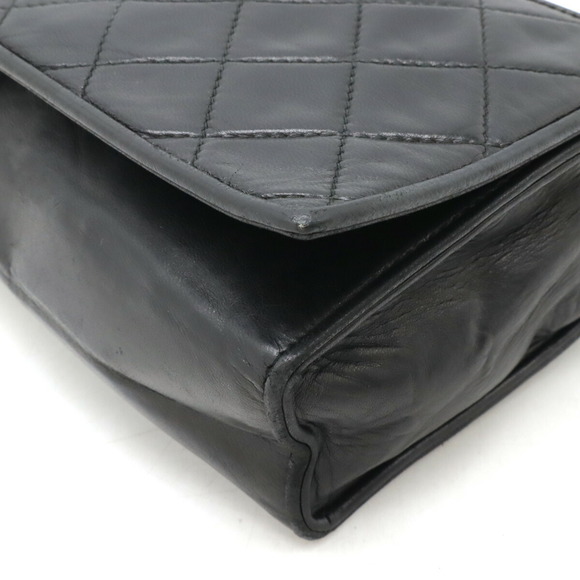 Chanel Matelasse Chain Shoulder Bag Leather Black - Picture 3 of 8